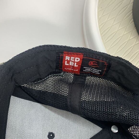 Chevrolet Red LBL 109 Camouflage‎ Trucker Snapback Black Cap US Flag - Picture 6 of 6